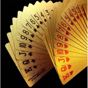 KIT 1/2/4 Baralho Dolar Ouro 24k Para Jogos de Tabuleiro, Truco, Poker MT037 (E) MT066 (CC)