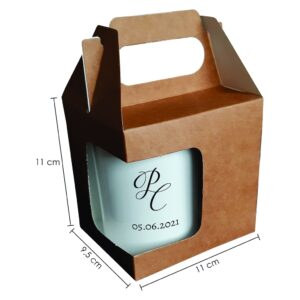 Caixa para Caneca de Porcelana com Visor – Kraft – aceita sublimação