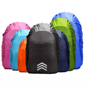 CAPA DE CHUVA MOCHILA REFLETIVA 20L 35L 45L 60L SACO IMPERMEÁVEL TÁTICO PARA CAMPISMO AO AR LIVRE CAMINHADA DE ESCALADA
