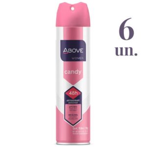 Kit Desodorante Aero Above 150 ml Woman Candy C/ 6 Unidades