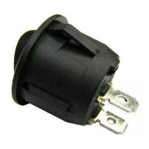 Chave Gangorra Redonda Preta Kcd1-106-101 On/off 2t