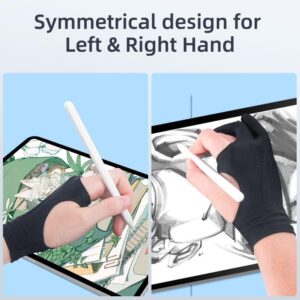 Luvas HdoorLink Anti-Mistouch De Pintura De 2 Dedos Eletrônicas Caneta Stylus