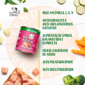 Ração Úmida Natural Pet Delícia Maravilha Frango Gatos 320g