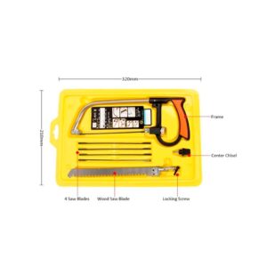 Kit 8 Em 1 Magic Saw Serrinha Magica Tico Serra serrote Manual Diy metal madeira cano pvc