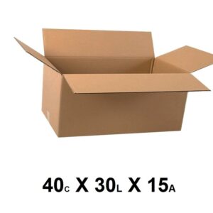 10 Caixa de Papelão 40 X 30 X 15 Correios Sedex E-commerce Transportadora Mudança