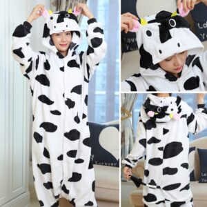 Adultos Animal Onesies Unicórnio Pijamas Conjunto De Mulheres Homens Inverno Unissex Ponto Panda Fantasias Crianças Desenho Animado Flanela Pijama