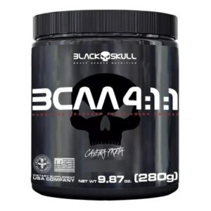 BCAA em pó 4:1:1 250g 9EAA 300g – Black Skull / Nitromax