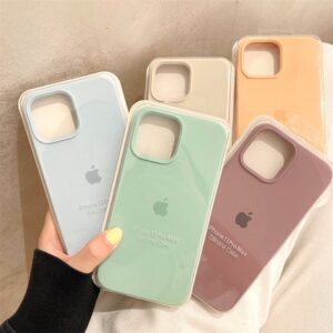 Capa De Silicone Líquido Para iPhone 16 Pro Max 15 14 Pro Max 13 11 12 Pro Max Mini X XR XS 7 8 6 Plus