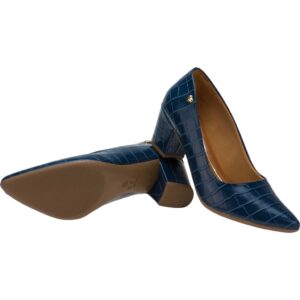 Scarpin Feminino Lumiss Confort Salto Baixo Grosso Promoção