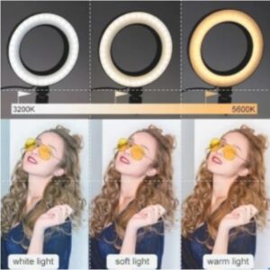 Ring Iluminador Leva 30cm / 12 Polegadas Com Trip É 2 Metros Ideal Para Blogues