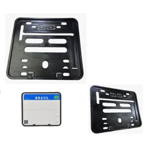 Combo 10 Suporte Moldura Placa Moto Mercosul Contran Cg Titan Fan 125 150 160 Start Fazer Lander Pcx Nmax Cb Xre Xj6