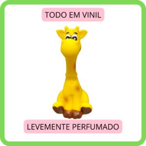 Brinquedo Infantil Menina Menino Mordedor Girafinha Hora Banho Bebê Vinil Macio Fofinho Girafa Baby
