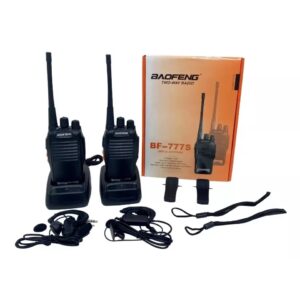 kit 2 rádios comunicador Alcance 12 Km 16 Canais777S Profissional recarregável rádio segurança