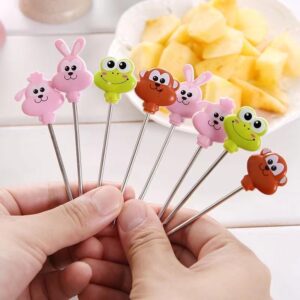 pegadores de frutas /PalitoDesenho De Animais 8 peças