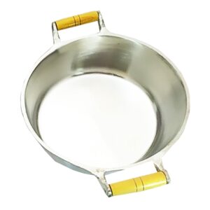 Jogo de Panela Aluminio Batido Conjubto Grosso 5 Peças Pegador de Madeira