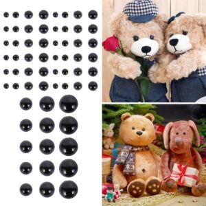 500 Pcs Artesanato De Plástico Preto Resina Olhos Para Amigurumi Teddy Bear Brinquedo Macio Boneca Animal DIY Acessórios
