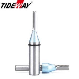 Tideway 1/2 Haste TCT Roteador Reto Bits 2 Flautas Fresa Carpintaria Escultura Gravura Em Madeira Carboneto CNC Ferramen