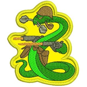 Patch bordado feb cobra força expedicionária brasileira oficial 9x7cm com ou sem carrapicho e também termocolante