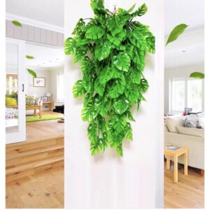 FOLHA COSTELA-DE-ADÃO DECORAÇÃO DE PLANTA VERDE DECORAÇÃO DE PAREDE ESVERDEAMENTO CASA DE FÉRIAS DECORAÇÃO