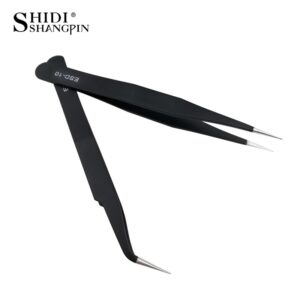 SHIDISHANGPIN Pinça De Cílios 1pc Anti-Estática Ferramentas De Maquiagem Inoxidáveis