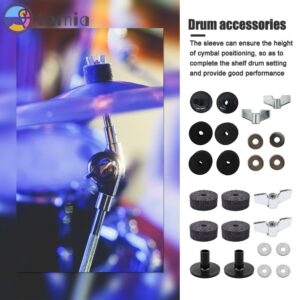 12x Kit De Vedação De Porca Em Feltro / Prato De Bateria / Partes De Reposição