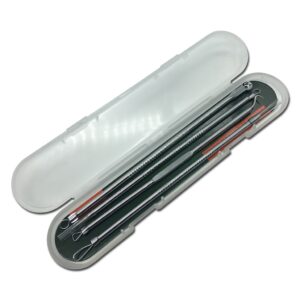 Kit Extrator de Cravos Aço Inox Removedor de Cravos Espinhas Acne Inox