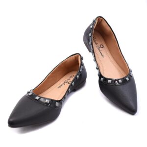 Sapatilha Feminina Preta Sapatilha nude Moda casual modelo Confortavel