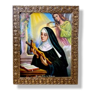 Quadro Santa Rita De Cassia Decorativo Parede Resinado 25×30