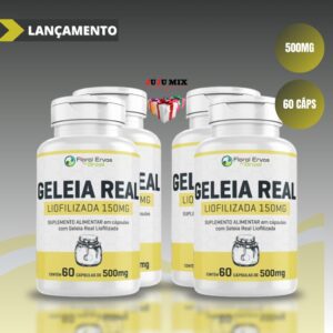 Suplemento Alimentar Geléia Real Liofilizada com Vitaminas e Minerais 60 cápsulas