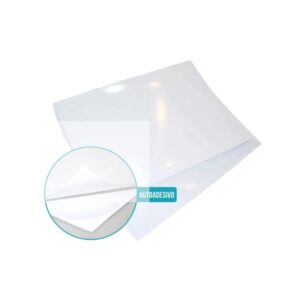 Vinil adesivo semi transparente p/ jato de tinta resistente a agua A4 -10 fls