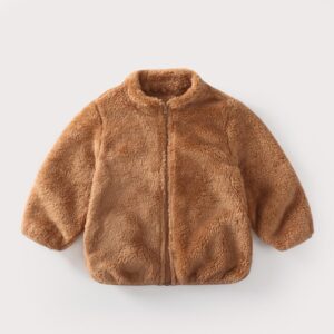 0-6 Anos De Idade Roupa Infantil Jaqueta De Pelúcia Casaco Grosso
