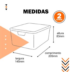 Kit 5 Caixa Organizadora Jutta Preto 2 Litros Organizador de Maquiagem Calcinhas Gavetas Bijoteria