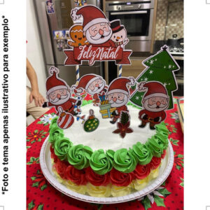 Topo De Bolo De Topper Aniversário Ursinho Pooh
