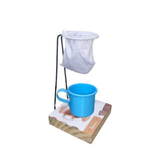 Kit Café Gourmet Refil De Pano C/ Caneca 90 Ml Coador Mini