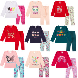 Kit Conjuntos Sortidos Inverno Bebê Menina – de 6 a 12 meses – Primeiros passos
