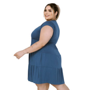 Vestido Plus Size Três Marias Rodado De Malha Moda Maior. Vestido Plus Size G1 G2 G3