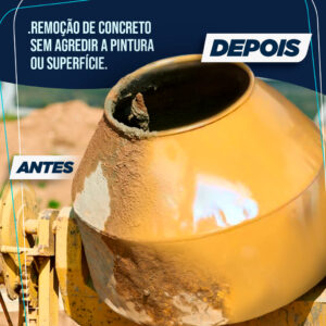 Limpador 1 Litro Removedor Cimento e Concreto Max Tira Concreto Limpeza Pesada Pós-Obra