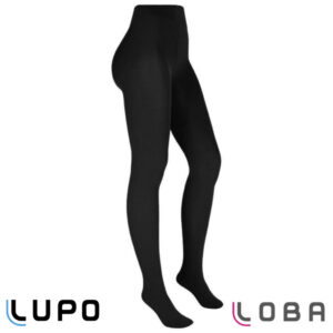 Meia Calça Fio 80 Lupo Classic Loba Preta Modelo Adulto Reforçada para o Inverno 5858