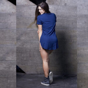 VESTIDO Feminino Fitness Sexy Curto Liso BABI Cores Diversas