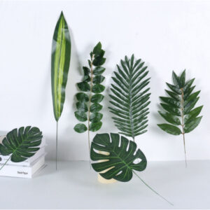 Folha Artificia Para Decoração De Festa / Casamento / Arte /Jardim / Arranjo De Flores 44×20 Cm