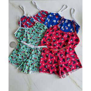 kit com 5 Pijama Short Doll Baby Dool de Dormir