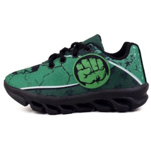 Kit Tenis Masculino Infantil De Led Meninos Hulk 013 + Óculos e Relógio