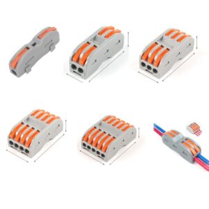 KIT 3 UN CONECTOR COMPACTO ELÉTRICO PARA EMENDA E DERIVAÇÃO – 1 VIAS , 2 VIAS, 3 VIAS, 5 VIAS