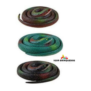 Cobra de Borracha de 75 cm: Diversão Deslizante e Colorida!