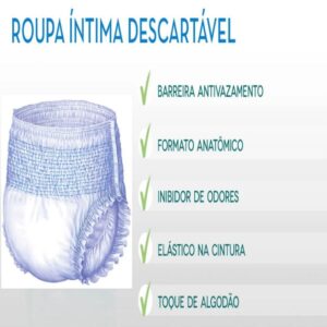 Roupa Íntima Descartável Adulto P/M c/8 – Higifral Pants