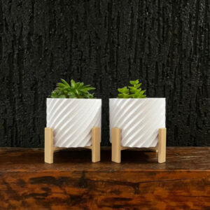 Kit 2 Vasinhos Cachepot Decorativos para Suculentas