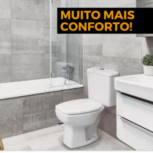 Assento Tampa Sanitário Almofadado Linha Thema para Vaso Incepa Metasul