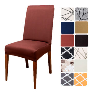 Kit 6 Capas Para Cadeira de Jantar Tecido Importado Spandex Elástico