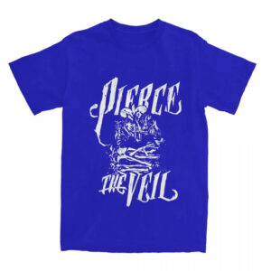 Camiseta Banda Pierce The Veil Unissex Blusa Simples Algodão Post-Hardcore T-shirt Estilo Gótico Confortável