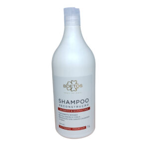 Shampoo Reconstrução Bamboo, Queratina E Biotina Boetos Profissional Premium 1L